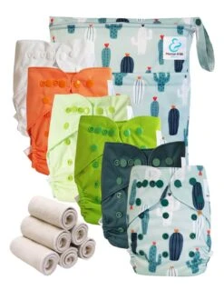 Pack Essentiel Bambou TE2 - 6 Couches Lavables Et Insert - Arizona