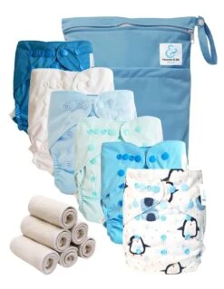 Pack Essentiel Bambou TE2 - 6 Couches Lavables Et Insert - Augustin