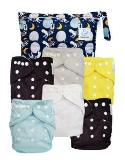 Pack Essentiel TE1 Sensitive - 6 Couches Lavables TE1 - Caleb