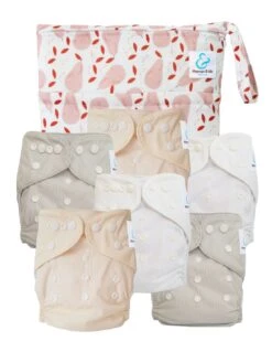 Pack Essentiel TE1 Sensitive - 6 Couches Lavables TE1 - Poires
