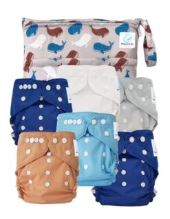 Pack Essentiel TE2 Sensitive - 6 Couches Lavables TE2 - Nautilus