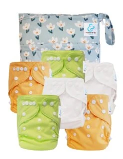 Pack Essentiel TE2 Sensitive - 6 Couches Lavables TE2 - Printemps