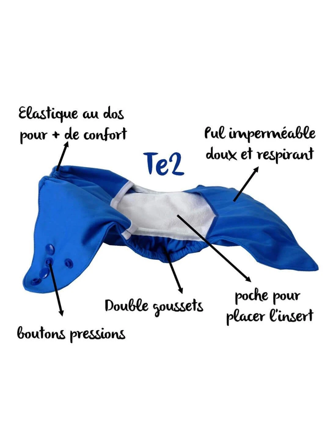Pack Premium : Lot De 10 Couches Lavables TE2 + Inserts + Voiles + Sac Imperméable - Blossom 2 Pack Premium : Lot De 10 Couches Lavables TE2 + Inserts + Voiles + Sac Imperméable - Blossom – Image 2