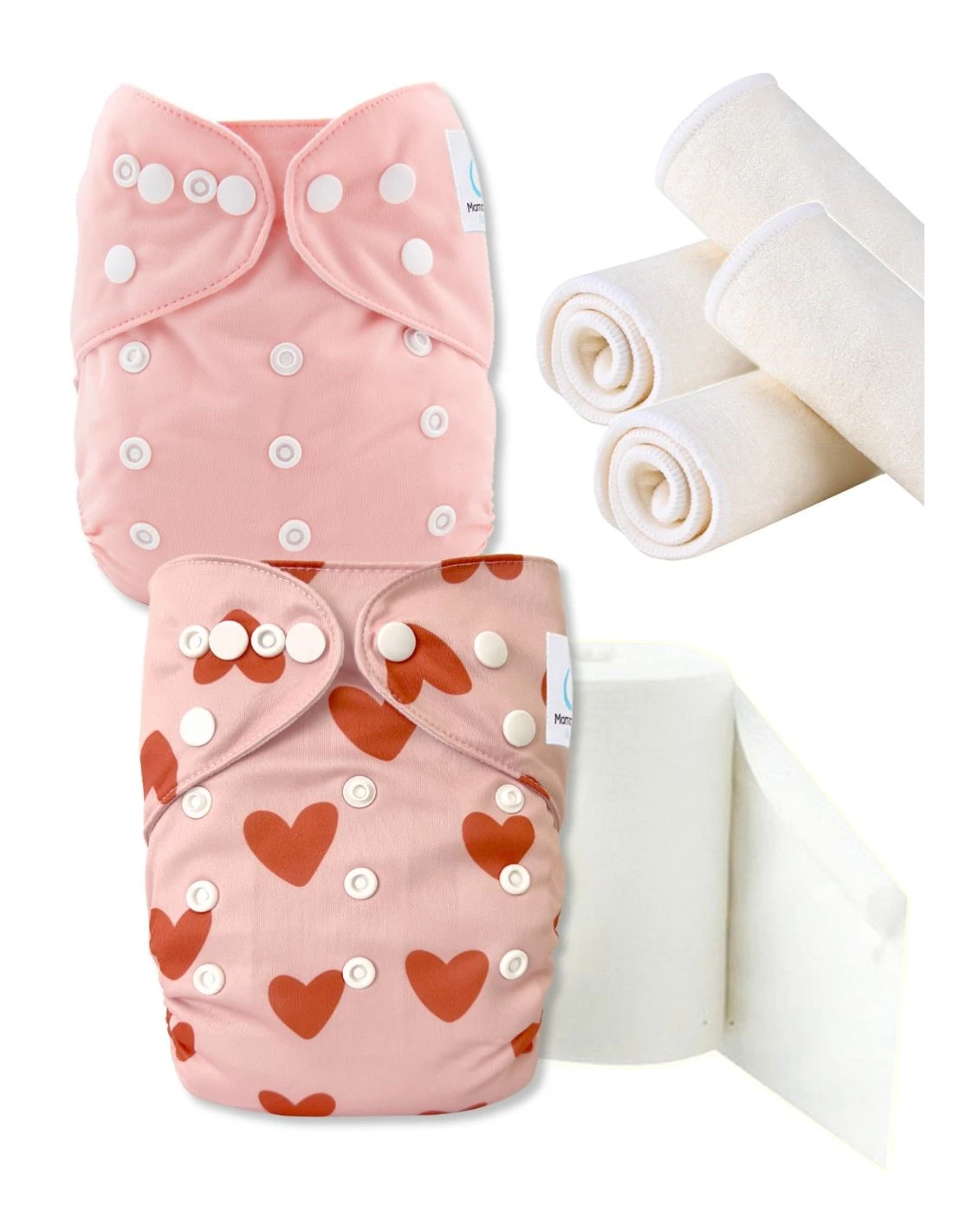 Petit Coeur - Pack De Démarrage TE1 Couches Lavables 1 Petit Coeur - Pack De Démarrage TE1 Couches Lavables