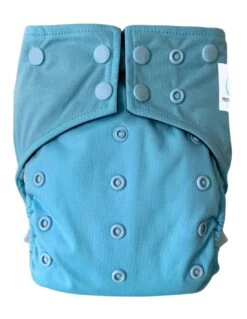 Bleu Givré - Couche Lavable TE1 Intégrale En Bambou