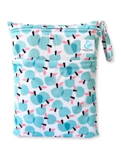 Sac à Couches Lavables Imperméable 2 Poches - Apples