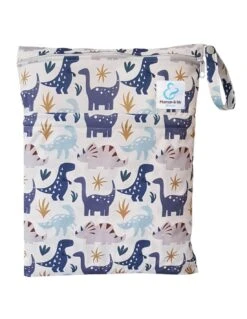 Sac à Couches Lavables Imperméable 2 Poches - Astor Le Dinosaure