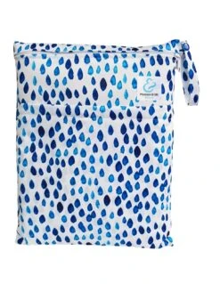 Sac à Couches Lavables Imperméable 2 Poches - Blue Rain