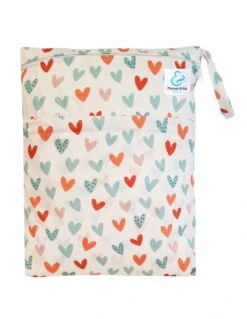 Sac à Couches Lavables Imperméable 2 Poches - Love