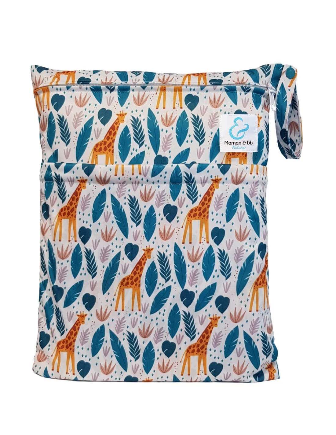 Sac à Couches Lavables Imperméable 2 Poches - Zoé La Girafe 1 Sac à Couches Lavables Imperméable 2 Poches - Zoé La Girafe
