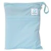 Sac Imperméable Pour Couches Lavables 2 Poches Anse à Pression - Bleu Pastel