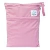Sac Imperméable Pour Couches Lavables 2 Poches Anse à Pression - Rose