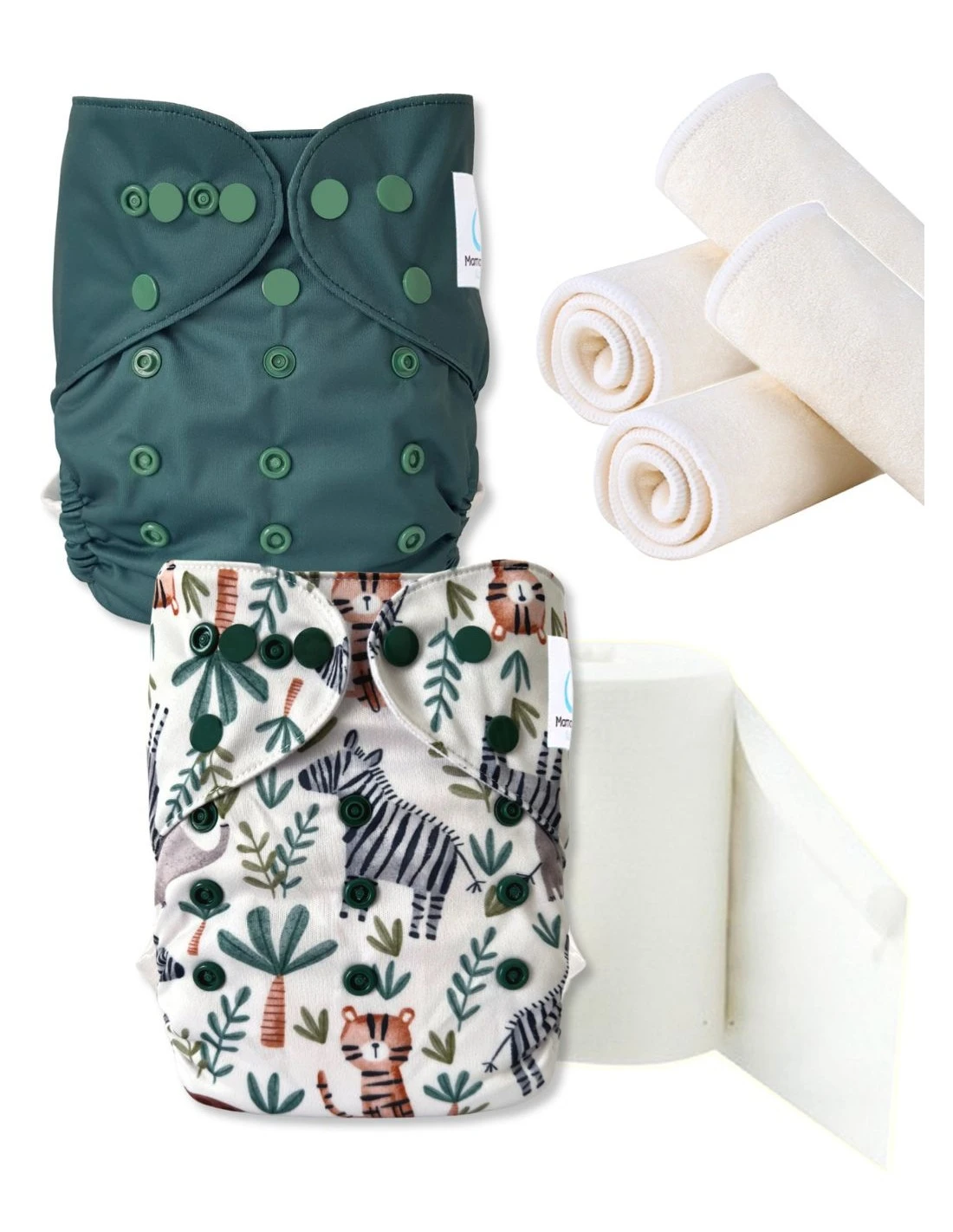 Safari - Pack Essai Couches Lavables TE2 + Inserts Et Voiles 1 Safari - Pack Essai Couches Lavables TE2 + Inserts Et Voiles