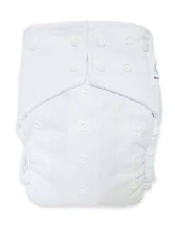 Sensitive - Couche Lavable Intégrale TE1 à Poche Et Double Goussets - Blanc