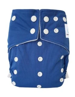 Sensitive - Couche Lavable Intégrale TE1 à Poche Et Double Goussets - Bleu Marine