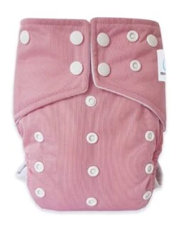 Sensitive - Couche Lavable Intégrale TE1 à Poche Et Double Goussets - Vieux Rose