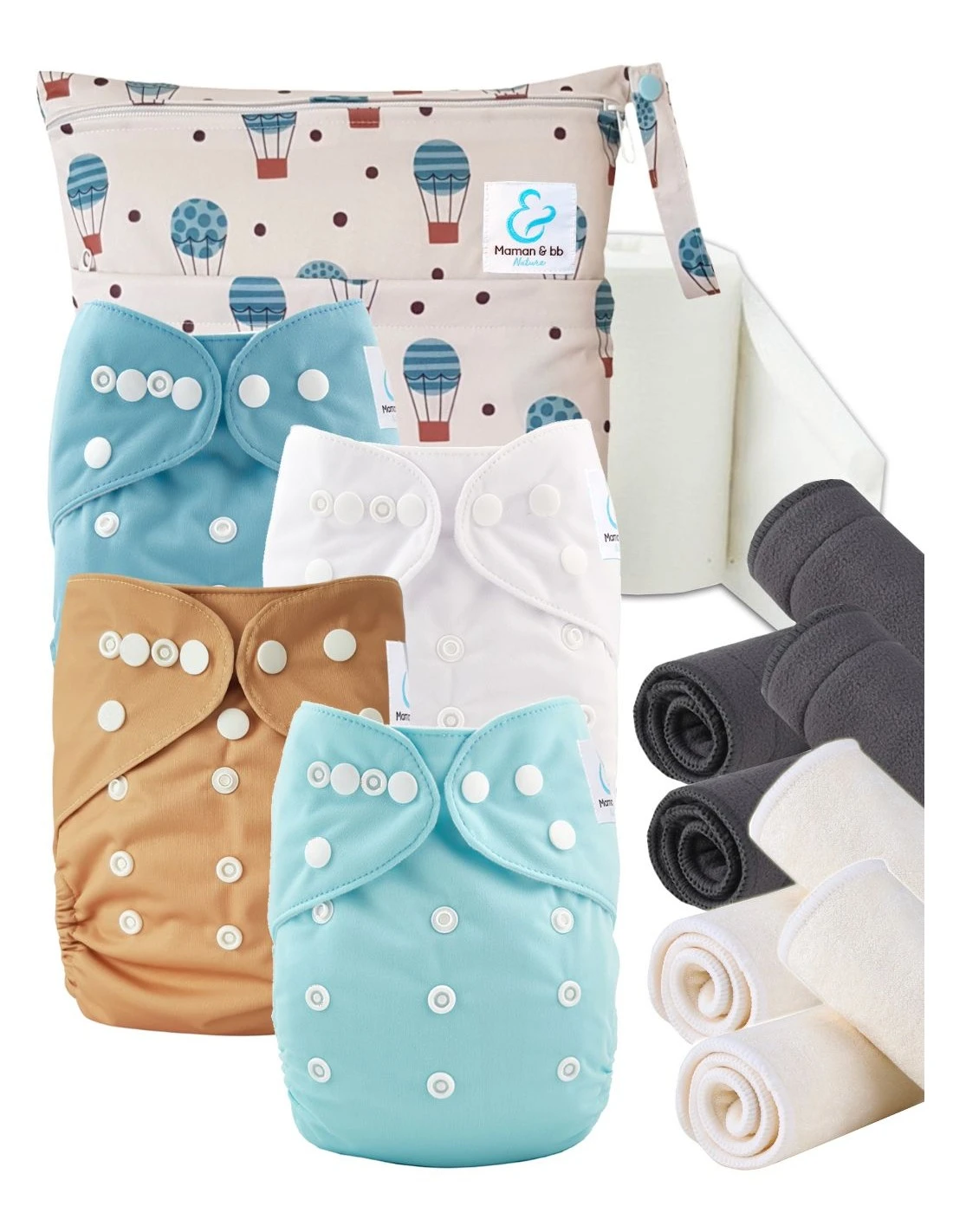 Start And Go TE1 Bambou - Kit 4 Couches Lavables TE1 + Accessoires - Discovery 1 Start And Go TE1 Bambou - Kit 4 Couches Lavables TE1 + Accessoires - Discovery