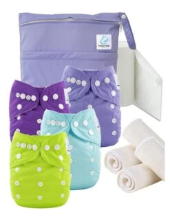 Start And Go TE1 - Kit 4 Couches Lavables TE1 - Lavande