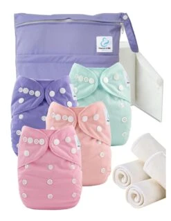 Start And Go TE1 - Kit 4 Couches Lavables TE1 - Pastel