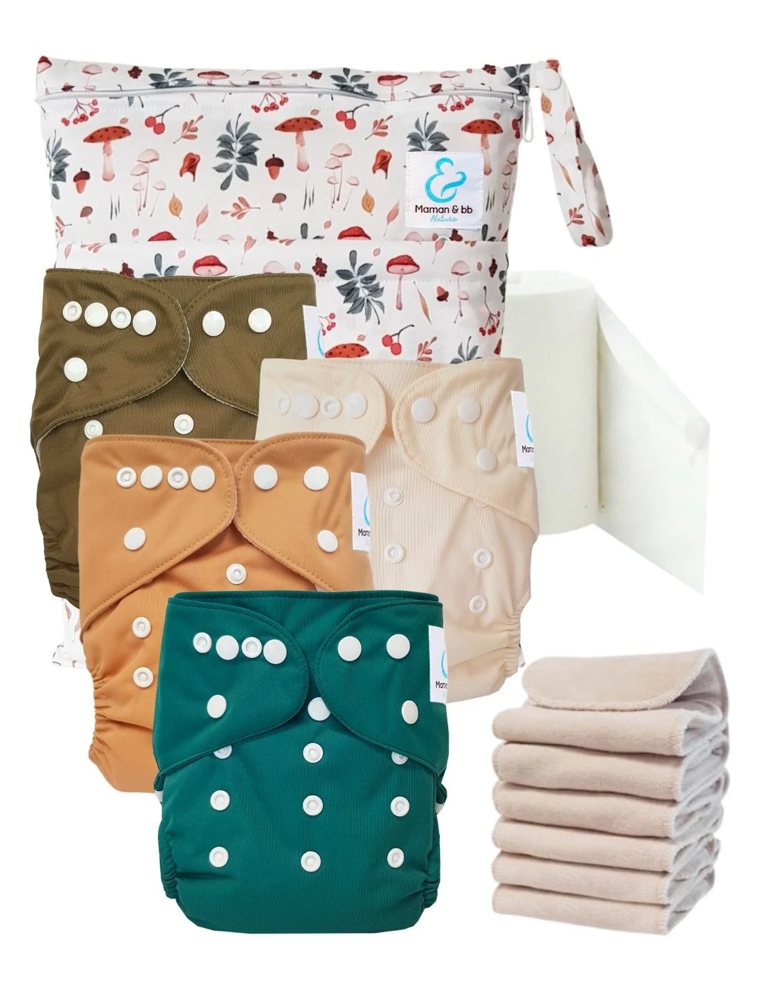 Start And Go TE1 Sensitive - Kit 4 Couches Lavables TE1 - Automne 1 Start And Go TE1 Sensitive - Kit 4 Couches Lavables TE1 - Automne