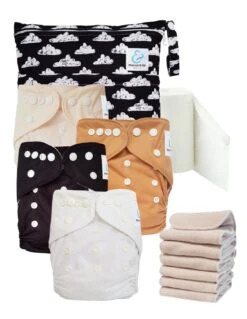 Start And Go TE1 Sensitive - Kit 4 Couches Lavables TE1 - Clouds