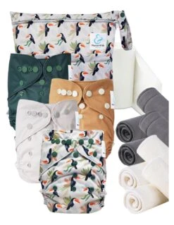 Start And Go TE2 Bambou - Kit 4 Couches Lavables TE2 - Alban Le Toucan