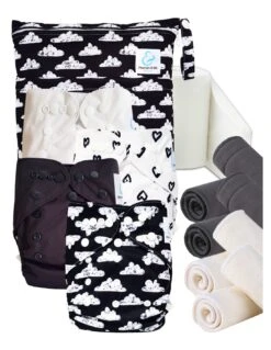 Start And Go TE2 Bambou - Kit 4 Couches Lavables TE2 - Heart