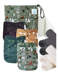 Start And Go TE2 Bambou - Kit 4 Couches Lavables TE2 - Jungle