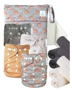 Start And Go TE2 Bambou - Kit 4 Couches Lavables TE2 - Margot