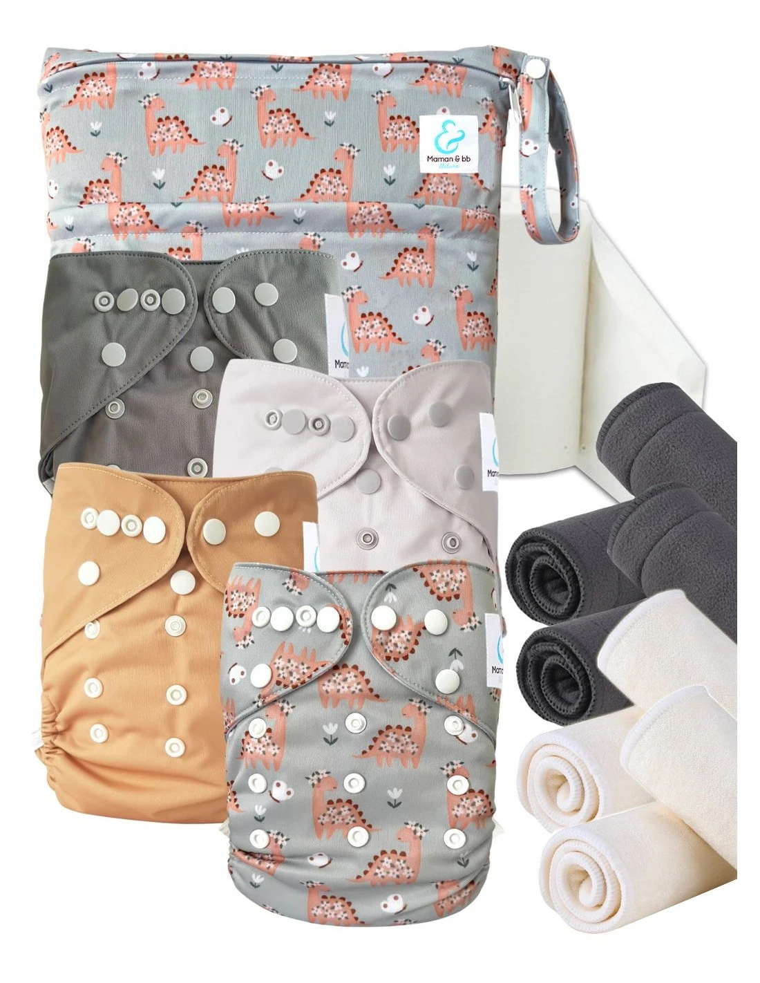 Start And Go TE2 Bambou - Kit 4 Couches Lavables TE2 - Margot 1 Start And Go TE2 Bambou - Kit 4 Couches Lavables TE2 - Margot