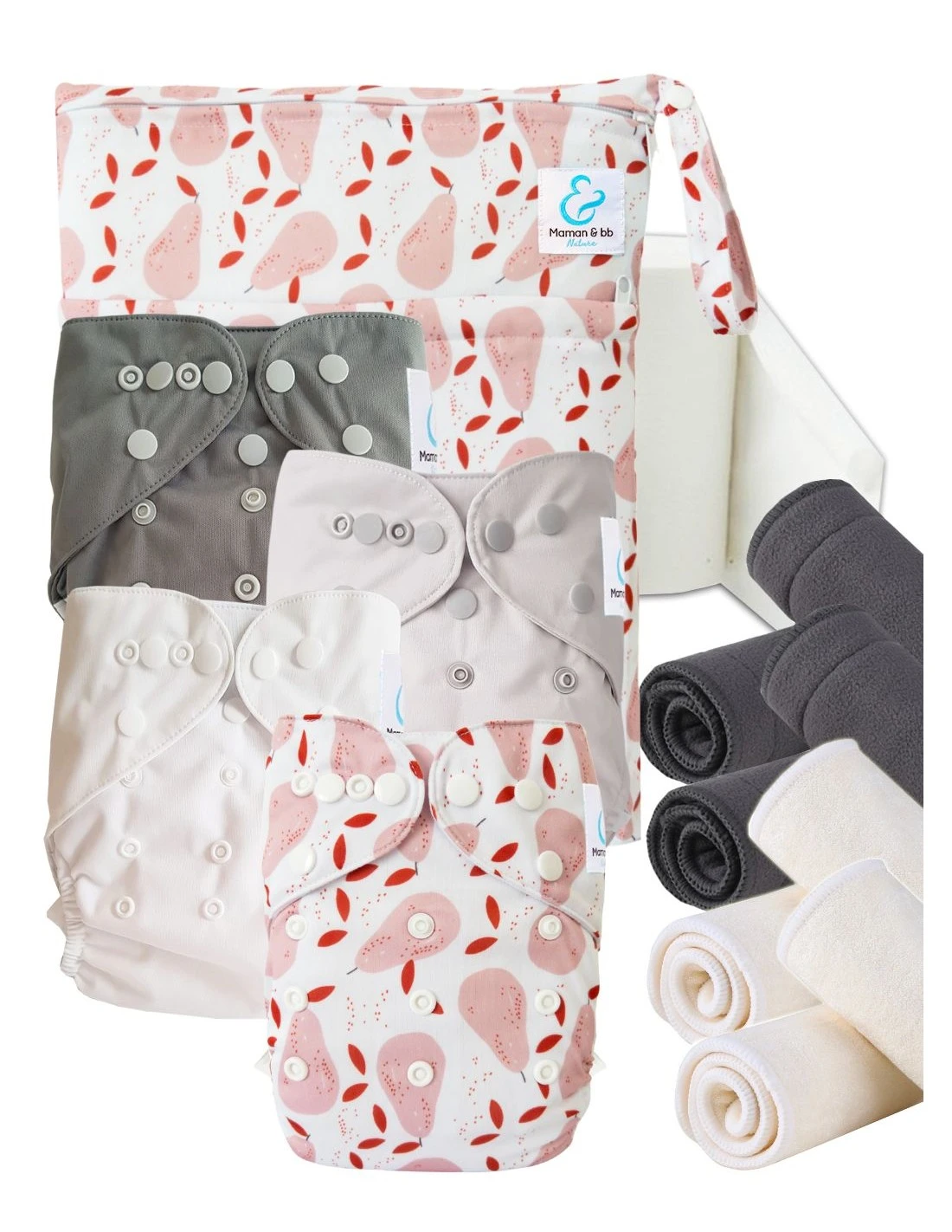 Start And Go TE2 Bambou - Kit 4 Couches Lavables TE2 - Petite Poire 1 Start And Go TE2 Bambou - Kit 4 Couches Lavables TE2 - Petite Poire