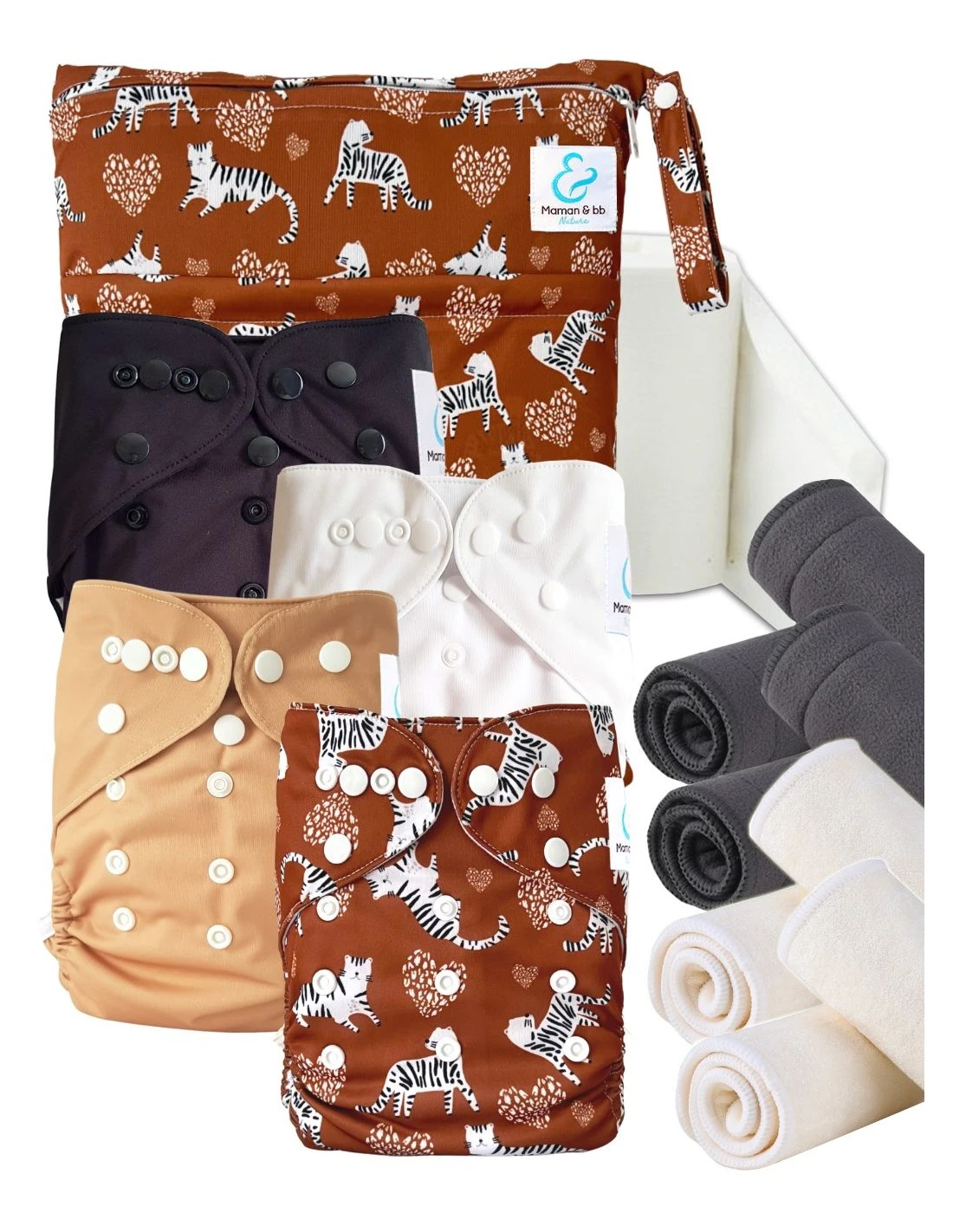 Start And Go TE2 Bambou - Kit 4 Couches Lavables TE2 - Titou 1 Start And Go TE2 Bambou - Kit 4 Couches Lavables TE2 - Titou