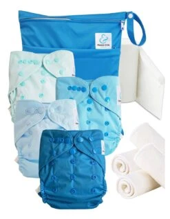 Start And Go TE2 - Kit 4 Couches Lavables TE2 - Blue Cloud