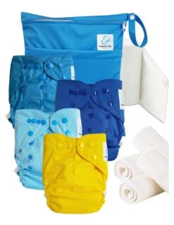 Start And Go TE2 - Kit 4 Couches Lavables TE2 - Celeste