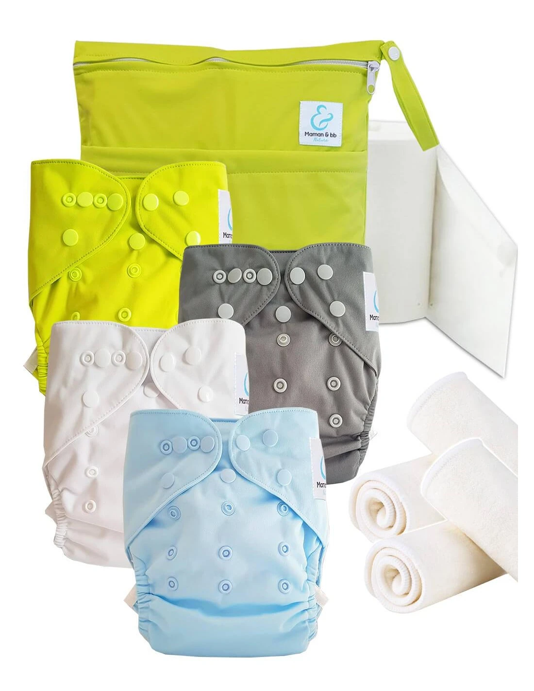 Start And Go TE2 - Kit 4 Couches Lavables TE2 - Grey 1 Start And Go TE2 - Kit 4 Couches Lavables TE2 - Grey