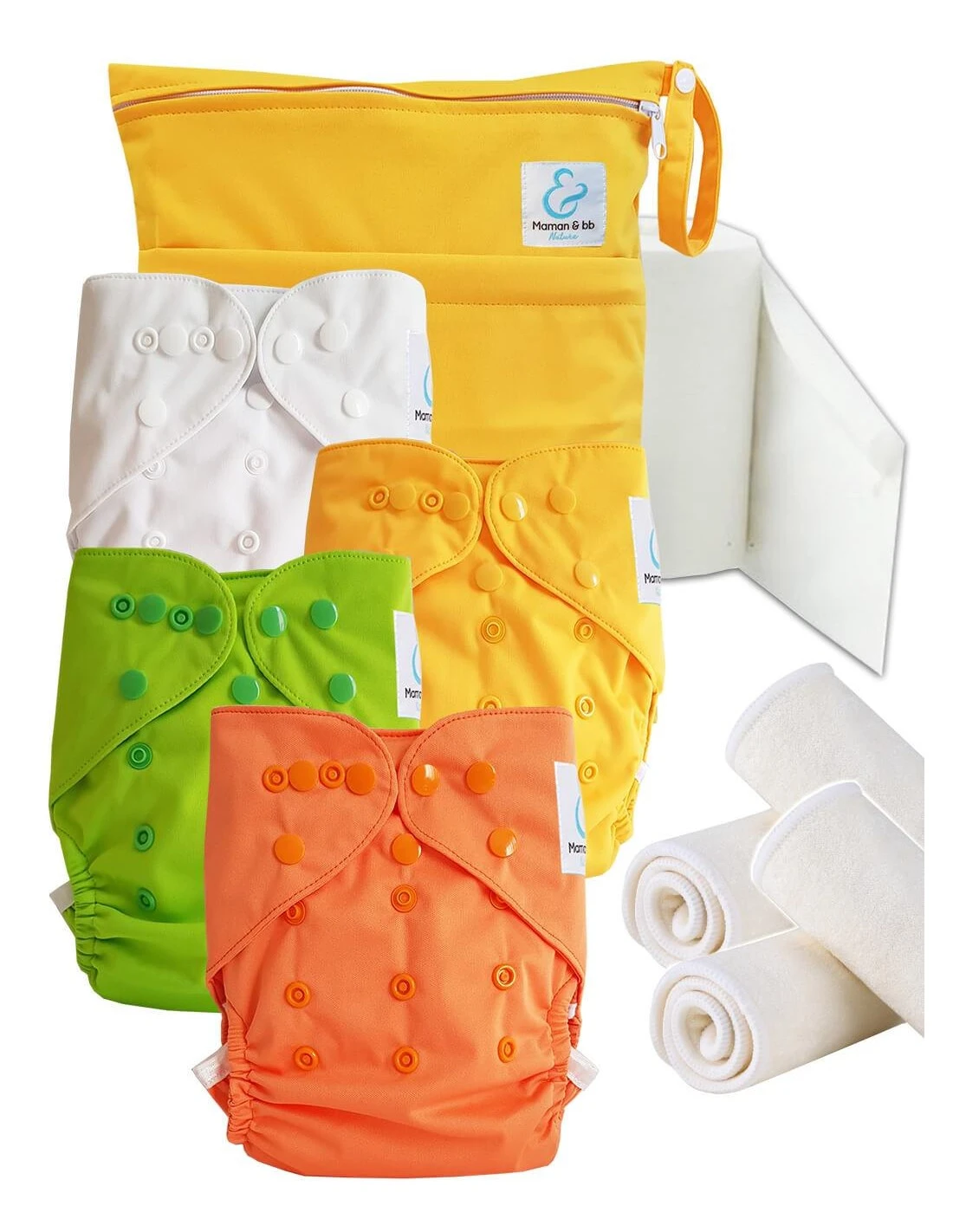 Start And Go TE2 - Kit 4 Couches Lavables TE2 - Lemon 1 Start And Go TE2 - Kit 4 Couches Lavables TE2 - Lemon