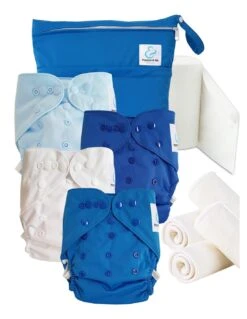 Start And Go TE2 - Kit 4 Couches Lavables TE2 - Ocean