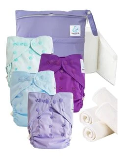 Start And Go TE2 - Kit 4 Couches Lavables TE2 - Sweet Clouds