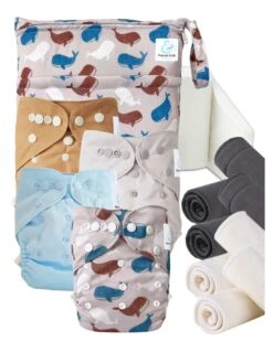 Start And Go TE2 Bambou - Kit 4 Couches Lavables TE2 - Nautilus