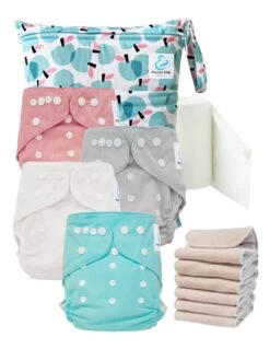 Start And Go TE2 Sensitive - Kit 4 Couches Lavables TE2 - Apples