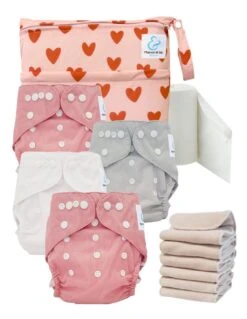 Start And Go TE2 Sensitive - Kit 4 Couches Lavables TE2 - Petit Coeur